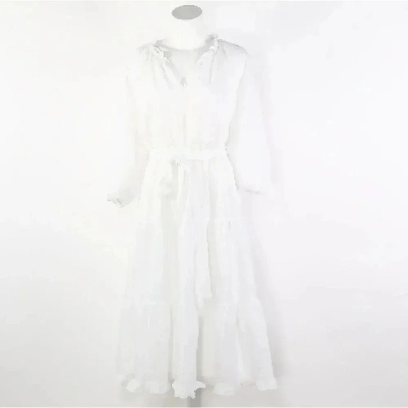 Moon River Boho Midi Dress - Picture 1 of 2